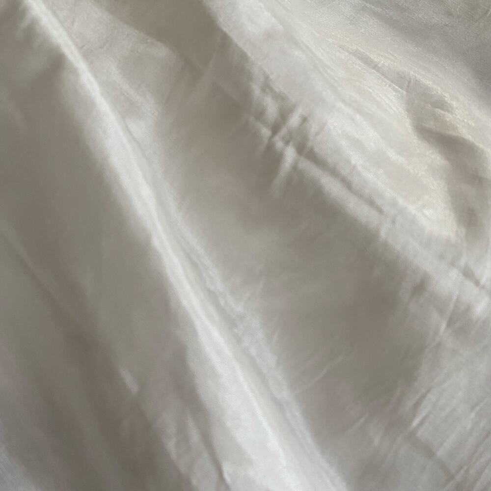 Intimately Free People Size Large White Slip Dress Tank Style Lace Panel Cottage - Picture 7 of 9